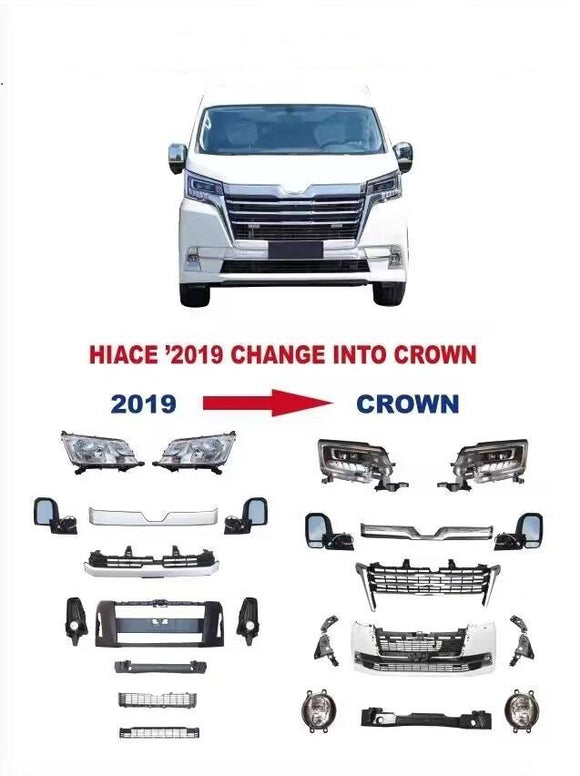 Hiace 2019 Change to 2021 Crown Modified Complete Kits #7606 【Hiace 300】