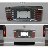 Hiace LED Rear License Plate Chrome #1263C for Hiace KDH 200 Body Kit