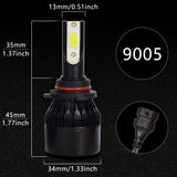 Future1 C6 Led Headlight Bulbs 36W/Bulb 6000K Cool White Bulbs All-in-One Head-Lamps Conversion Kit